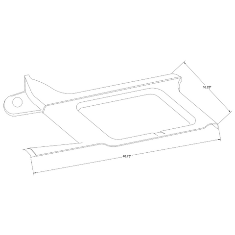 Cessna 206 stationair RH forward openable window molding 34-P1215105-2-21B. Premier Aviations