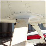 Cessna 150 Landing Gear Fairings (FLAT STEEL GEAR ONLY) (1959-1970) 26-05-80A. Manufactured by Texas Aeroplastics.