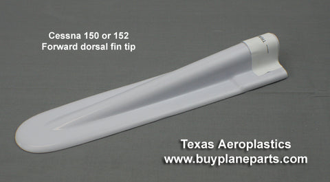 Cessna 150, 152 Dorsal Fin Tip (1966-86) 26-10-80A. Replaces OEM part: 0431024. Manufactured by Texas Aeroplastics. 