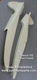 Cessna 152 Post Covers (no flap gauge slot) (1978-86) 26-13-80A. Replaces OEM parts: 0413484, 0415013. Manufactured by Texas Aeroplastics.