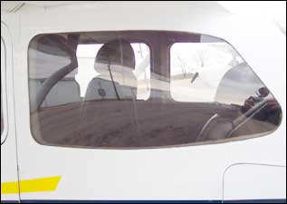 Rear side window cessna 170 172 28-388-18C. LP Aero Plastics
