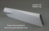 Cessna 172 airplane rudder top cap tip. Replaces OEM part number 0531006-34. Manufactured by Texas Aeroplastics.