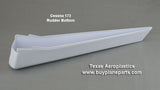 Cessna 172 airplane rudder bottom. Replaces OEM part number 0533155-1. Manufactured by Texas Aeroplastics.