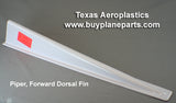 Piper PA28 and PA32 forward dorsal fin 60-24-80A. Replaces OEM part number 99621-00. Manufactured by Texas Aeroplastics.