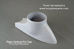 Piper vertical fin cap 60-28-80A. Replaces OEM part: 65345-03. Manufactured by Texas Aeroplastics.