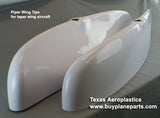 Piper wing tips PA-28, 60-33-80A. Replaces OEM part: 35115. Manufactured by Texas Aeroplastics. 