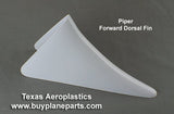 Piper Dorsal Fin Fairing (Forward, Small) 60 - 19 - 80A, 63517 - 00 - Texas Aeroplastics